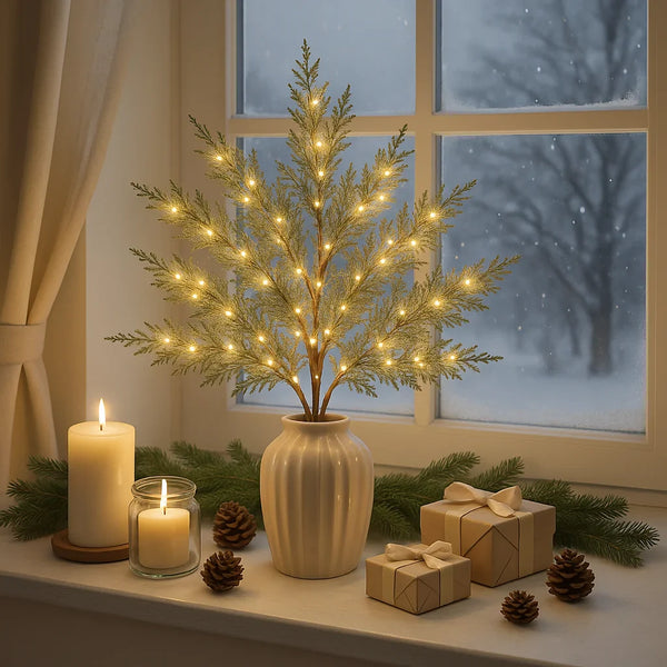 Luminous Cedar Branches