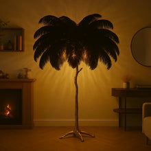 Ostrich Feather Lamp