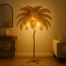 Ostrich Feather Lamp