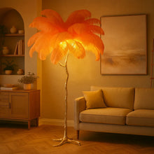 Ostrich Feather Lamp