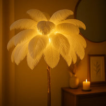 Ostrich Feather Lamp