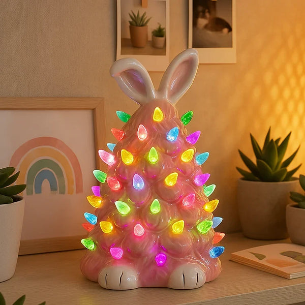 Petal Pink Christmas Bunny