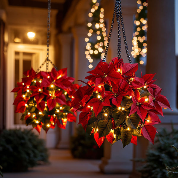 Poinsettia Hanging Light